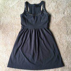 Grey Cynthia Rowley Sleeveless Studded Dress